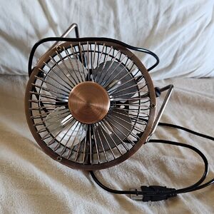 Vintage Style Copper Desk Fan